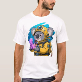 Camiseta Explorador de dibujos animados Koala buzo de aguas