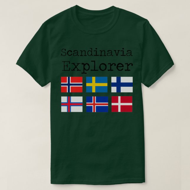 Camiseta Explorador de Escandinavia (Diseño del anverso)