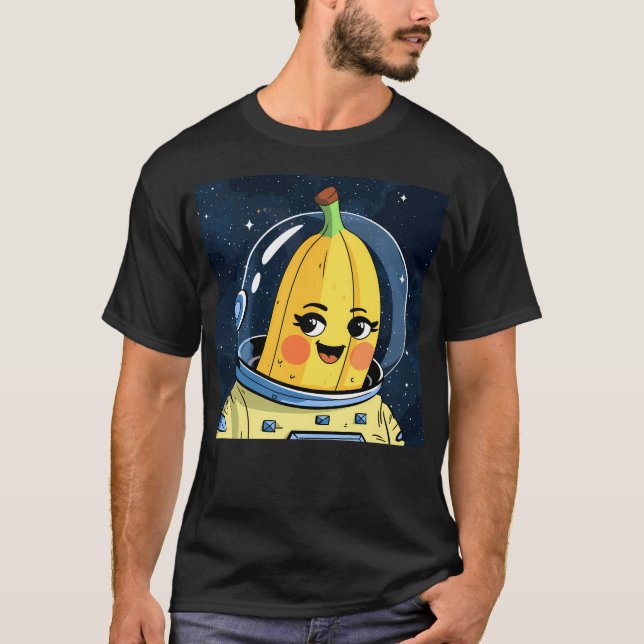 Camiseta Explorador de espacio de banana (Anverso)