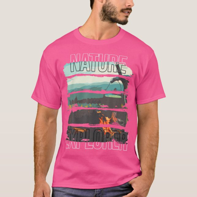 Camiseta Explorador de la naturaleza - Camping (Anverso)