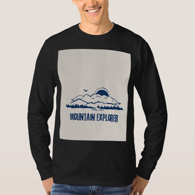 Camiseta Explorador de montaña agradable (Anverso)
