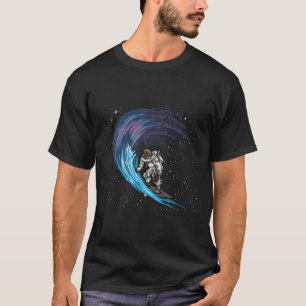 Camiseta Explorador de olas de la galaxia Spaceman Surfista
