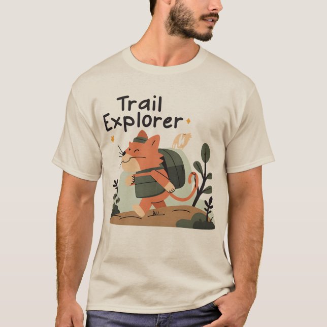 Camiseta Explorador de senderos - Tee de aventuras para cam (Anverso)