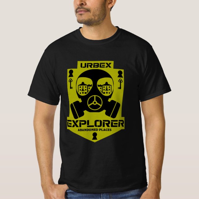 Camiseta Explorador de Urbex Abandonado Fotografía de lugar (Anverso)