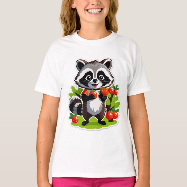 Camiseta Explorador del Bosque de Mapaches (Anverso)