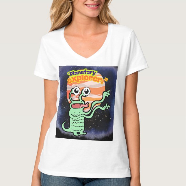 CAMISETA EXPLORADOR PLANETARIO (Anverso)