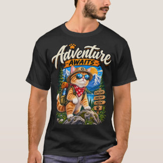 Camiseta Exploradora del Gato de Aventura – Gato E