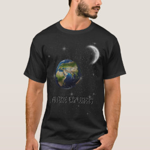 Camiseta Exploradores futuros - Diseño espacial para aventu