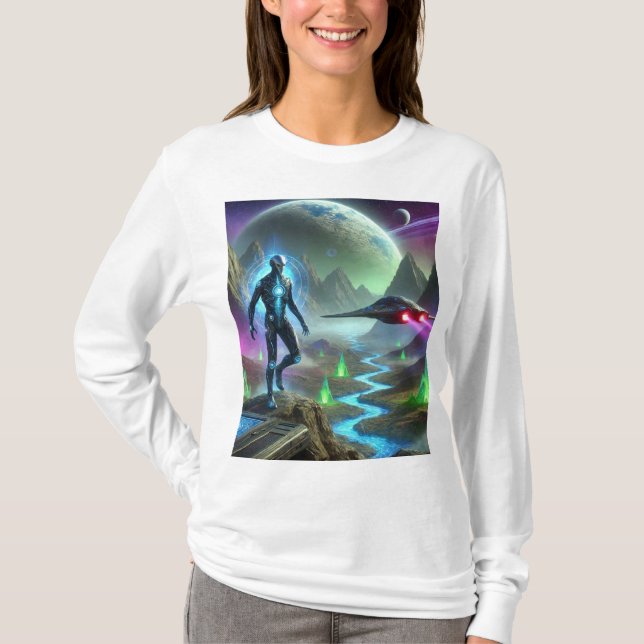 Camiseta Exploradores galácticos 🚀: Audaces diseños extran (Anverso)