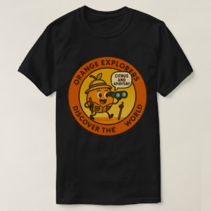 Camiseta Exploradores Naranja Descubren El Mundo