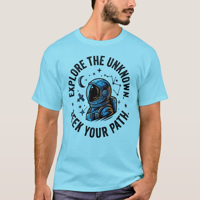 Camiseta ExploraLoDesconocido Más allá de lo conocido Astro (Anverso)