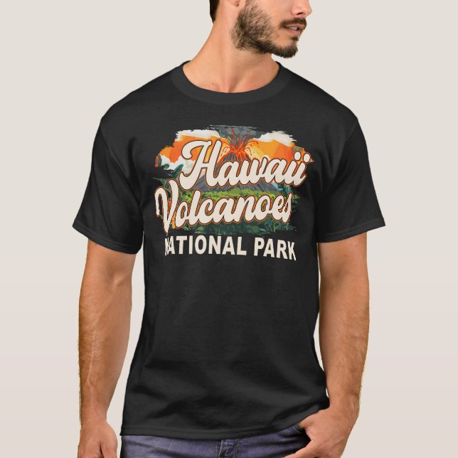 Camiseta Explorando el Parque Nacional de los Volcanes de H (Anverso)
