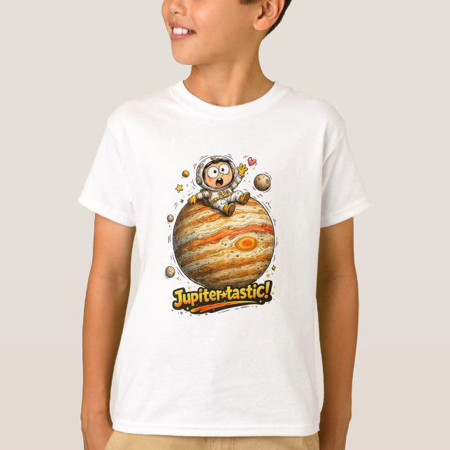Camiseta Explorando Júpiter con Estilo (Anverso)