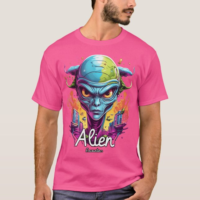 Camiseta Explorando maravillas extraterrestre - Los Fascina (Anverso)