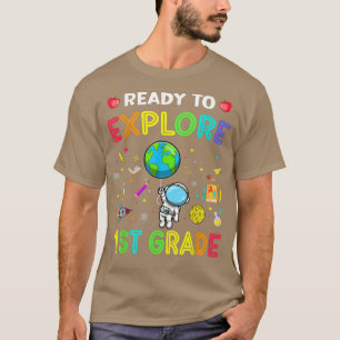 Camiseta Explorar 1º Grado De Vuelta Al Espacio Astronauta