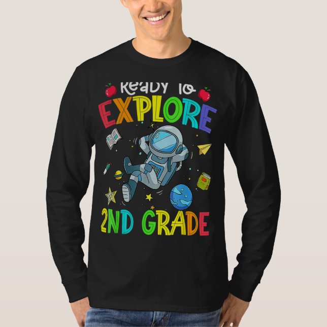 Camiseta Explorar 2º Grado De Vuelta Al Espacio Astronauta  (Anverso)