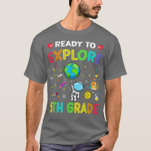 Camiseta Explorar 5º Grado De Vuelta Al Espacio Astronauta