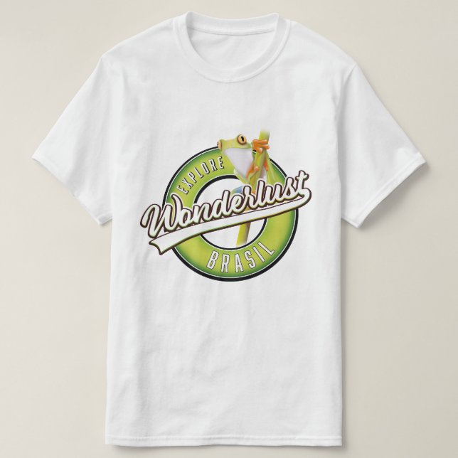 Camiseta explorar brasil wonderlust  (Diseño del anverso)