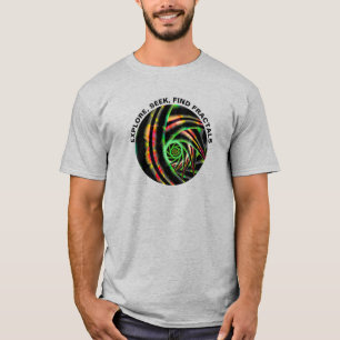 Camiseta Explorar Buscar Fractales Cita Arte Moderno