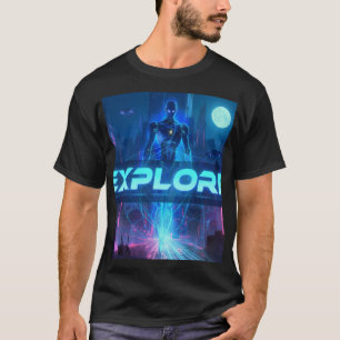 Camiseta EXPLORAR - Ciudad de Androides Cyberpunk de Cienci