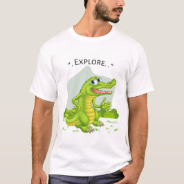 Camiseta explorar cocodrillo