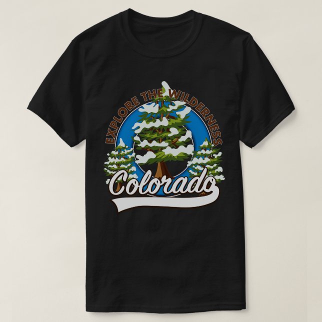 Camiseta Explorar el área silvestre de Colorado (Diseño del anverso)