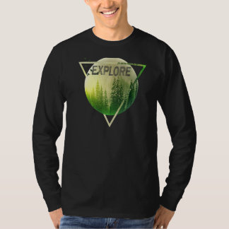 Camiseta Explorar el camping de senderismo