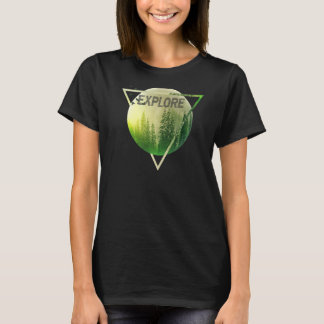 Camiseta Explorar el camping de senderismo