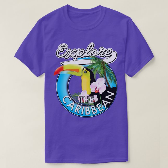 Camiseta Explorar el Caribe (Diseño del anverso)
