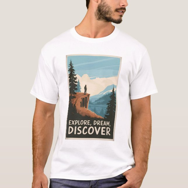 Camiseta Explorar el descubrimiento de sueños (Anverso)