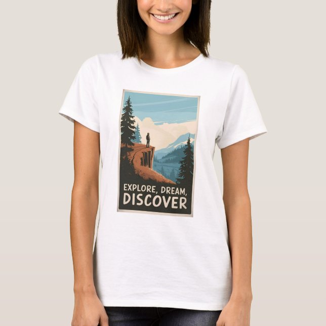 Camiseta Explorar el descubrimiento de sueños (Anverso)