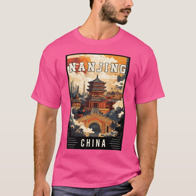 Camiseta Explorar El Encanto Cultural De Nanjing En China - (Anverso)