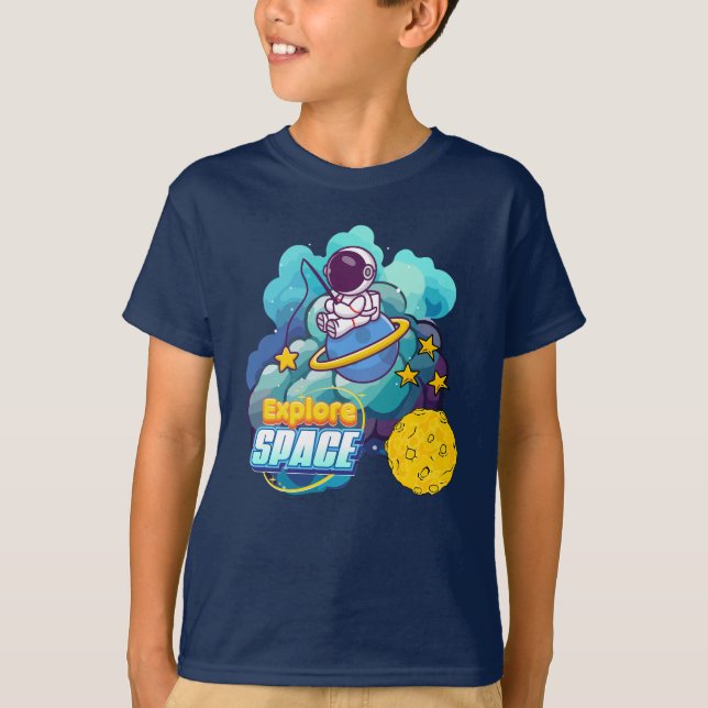 Camiseta Explorar el espacio (Anverso)