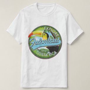 Camiseta Explorar el fabuloso logo de costa rica