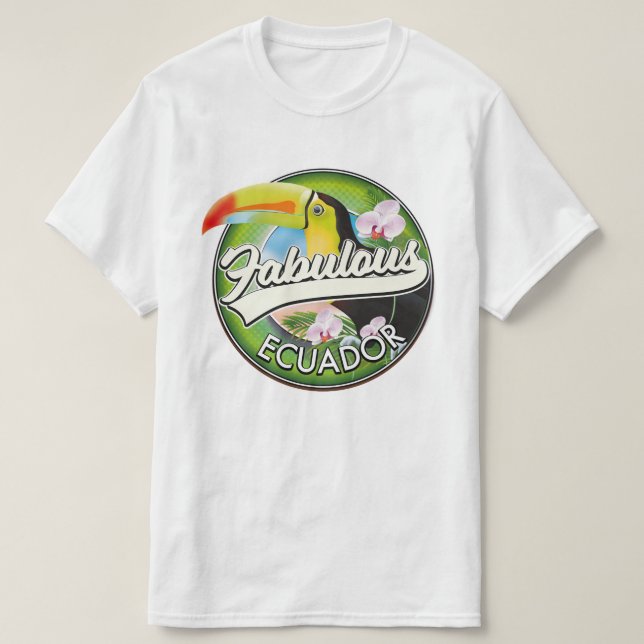 Camiseta Explorar el fabuloso logo de Ecuador (Diseño del anverso)