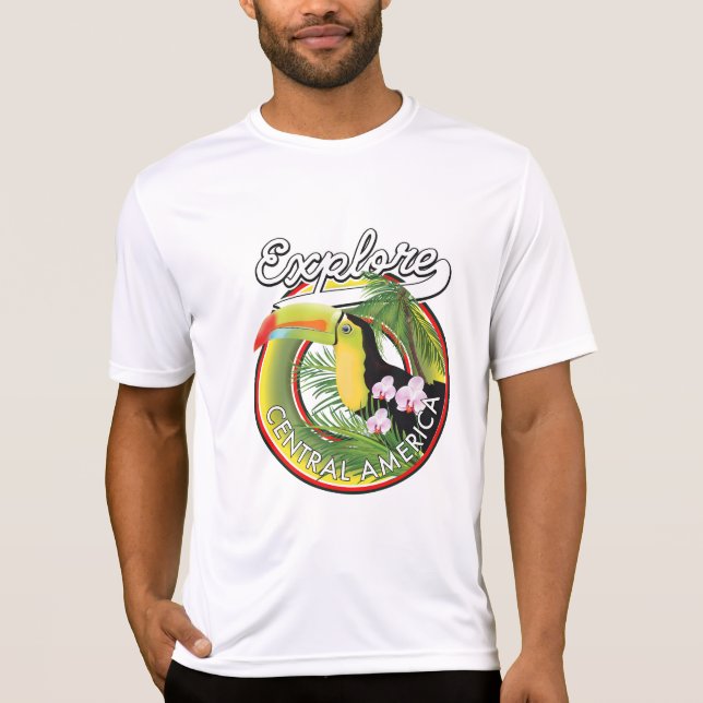Camiseta Explorar el logo de Centroamérica. (Anverso)