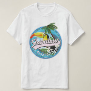 Camiseta explorar el logotipo fabuloso de Argentina