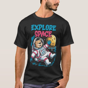 Camiseta Explorar el oso astronauta espacial