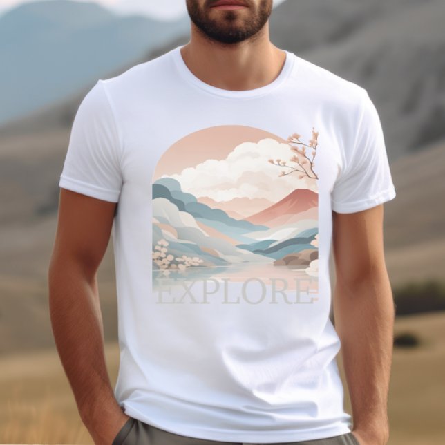 Camiseta Explorar el paisaje de la aventura de viaje gráfic (Subido por el creador)