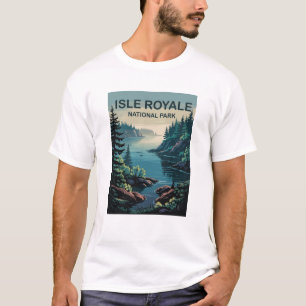 Camiseta Explorar el remoto paraíso de Isle Royale Michigan
