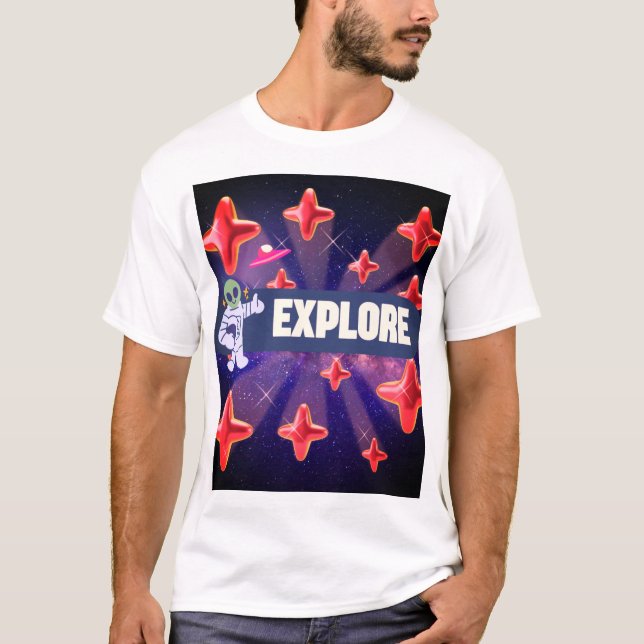 CAMISETA EXPLORAR EL UNIVERSO (Anverso)