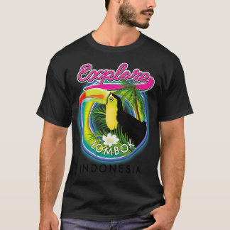 Camiseta Explorar el viaje a Lombok Indonesia