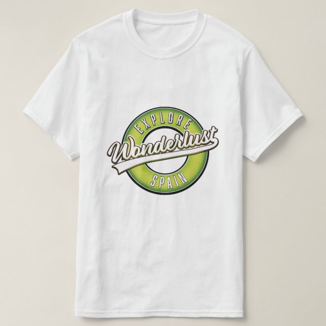 Camiseta Explorar España Wonderlust (Diseño del anverso)