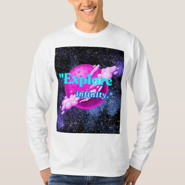 Camiseta Explorar infinito (Anverso)