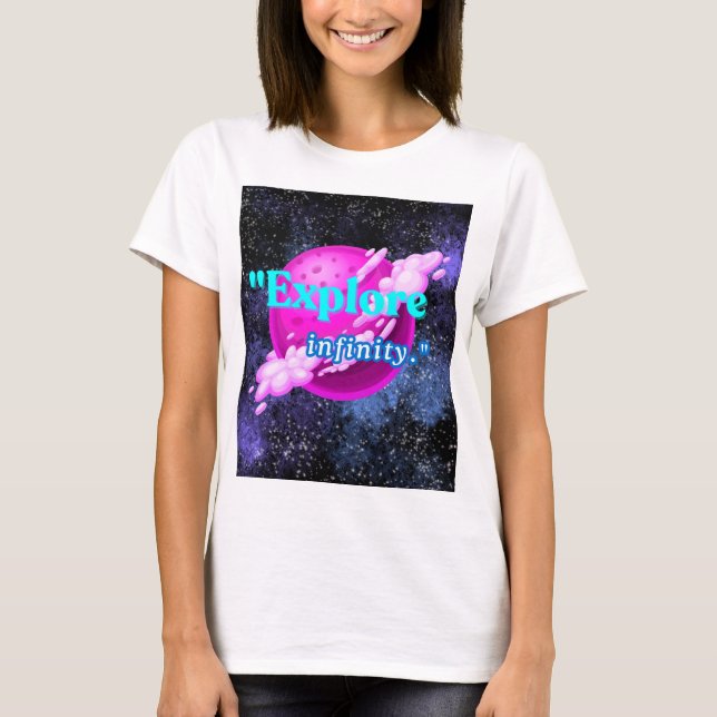 Camiseta Explorar infinito (Anverso)
