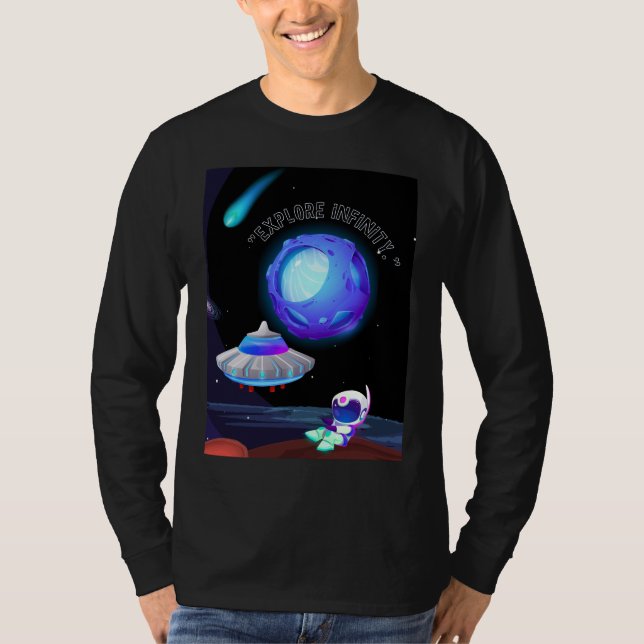 Camiseta Explorar infinito (Anverso)