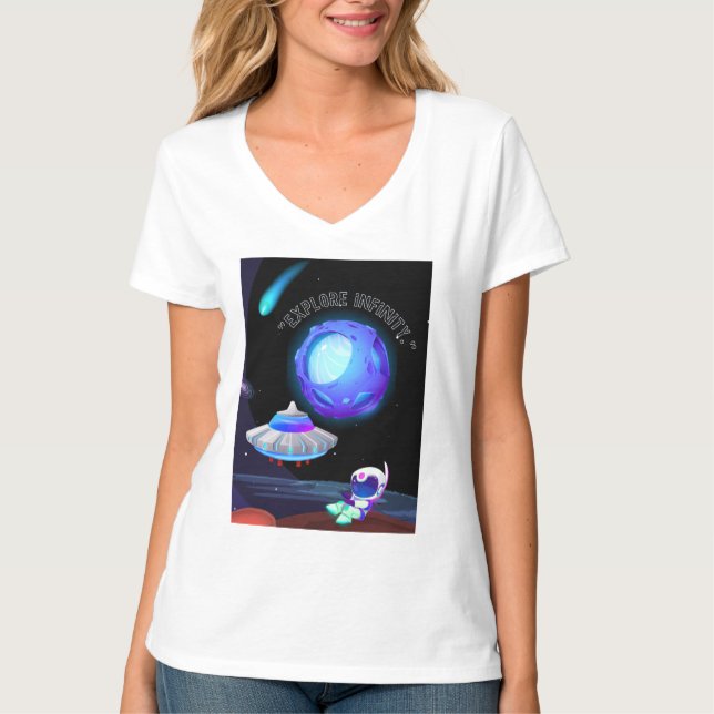 Camiseta Explorar infinito (Anverso)