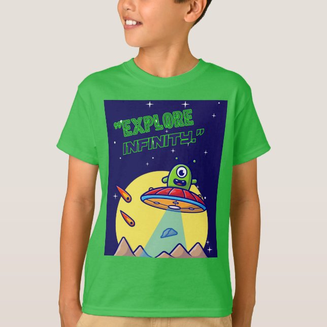 Camiseta Explorar infinito (Anverso)