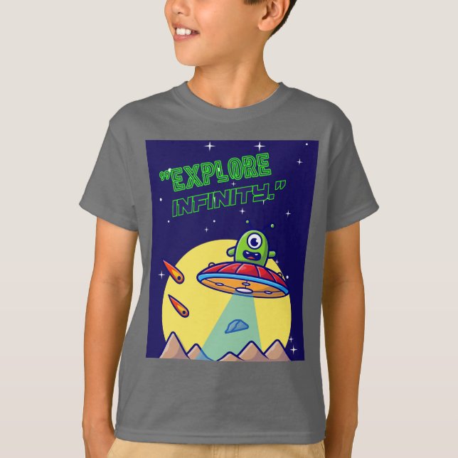 Camiseta Explorar infinito (Anverso)