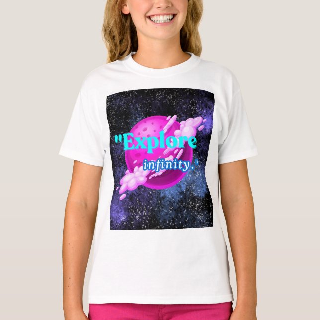 Camiseta Explorar infinito (Anverso)